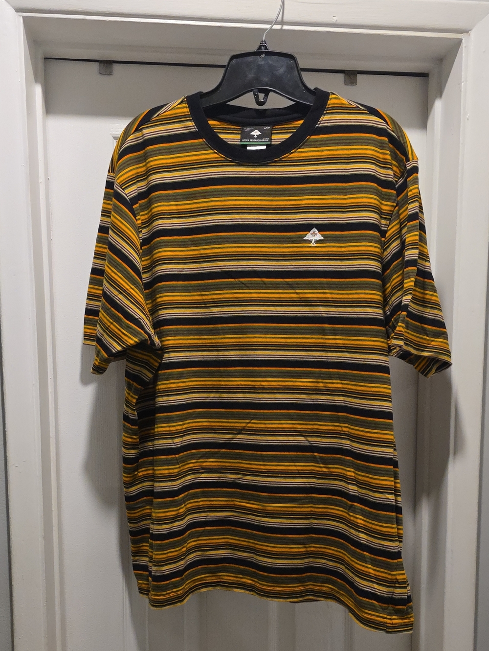 Lrg Striped Black & Yellow Short Sleeve Tee